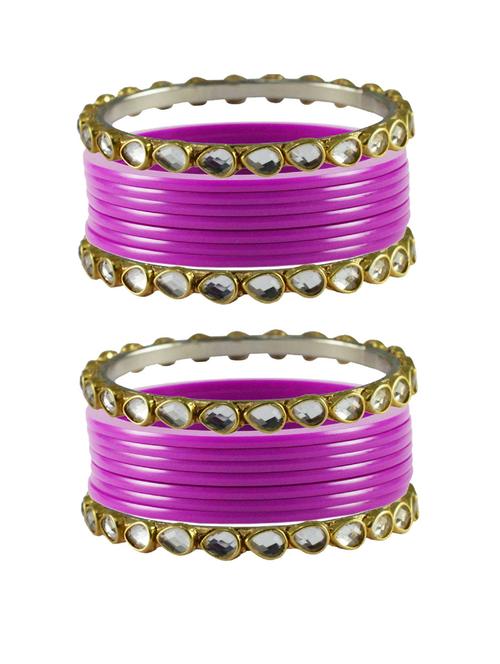 rani stone acrylic-brass bangle with extra large size - 18770365 - Very Small Image - 1