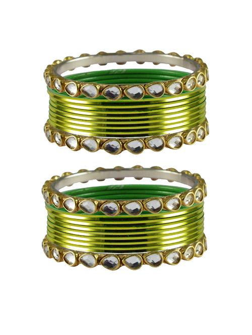 light green stone metal bangle - 18770377 - Very Small Image - 1