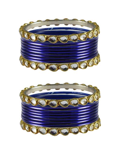 dark blue stone metal bangle - 18770378 - Very Small Image - 1