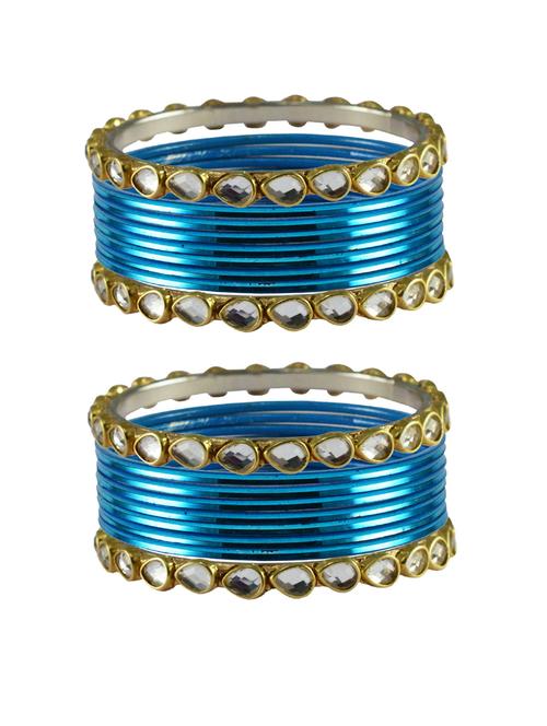 voilet stone metal bangle - 18770400 - Very Small Image - 1