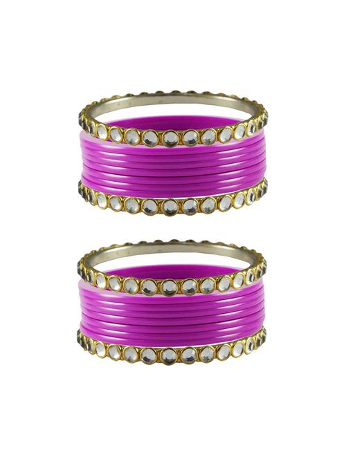 rani stone acrylic-brass bangle with extra large size - 18770403 - Very Small Image - 1