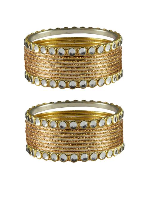 golden stone metal bangle - 18770419 - Very Small Image - 1