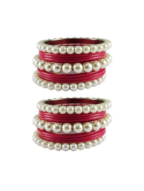 gajari moti acrylic-brass bangle - 18770478 - Very Small Image - 1