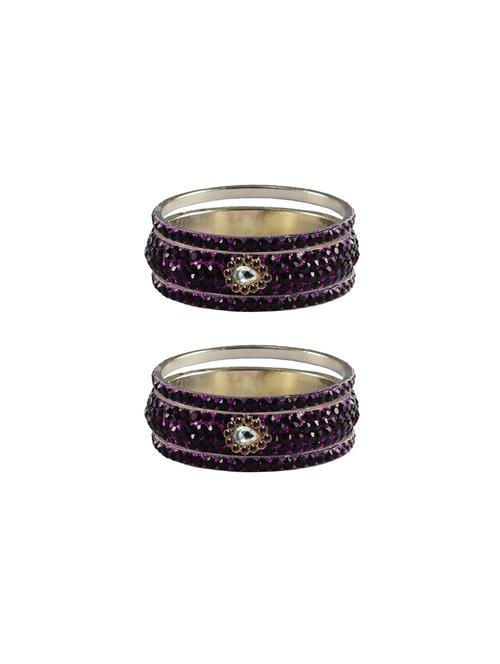 jamani stone stud brass bangle with extra large size - 18770624 - Very Small Image - 1