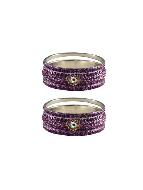 jamani stone stud brass bangle with extra large size - 18770628 - Very Small Image - 1