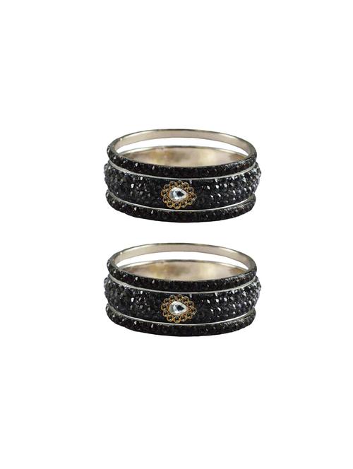 gray stone stud brass bangle with extra large size - 18770630 - Very Small Image - 1