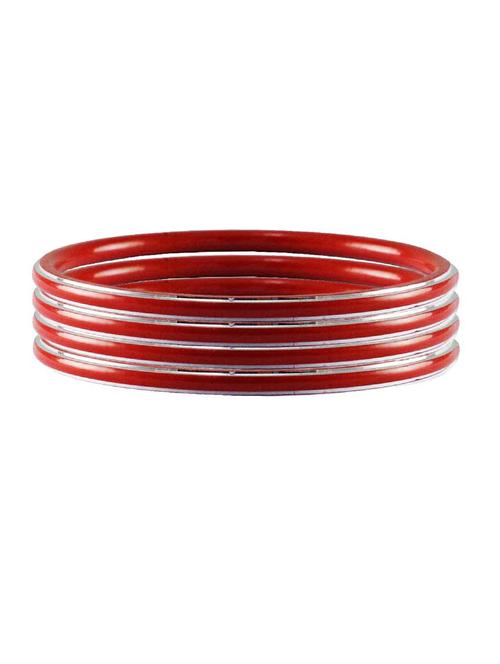 red plain metal bangle - 18770646 - Very Small Image - 1