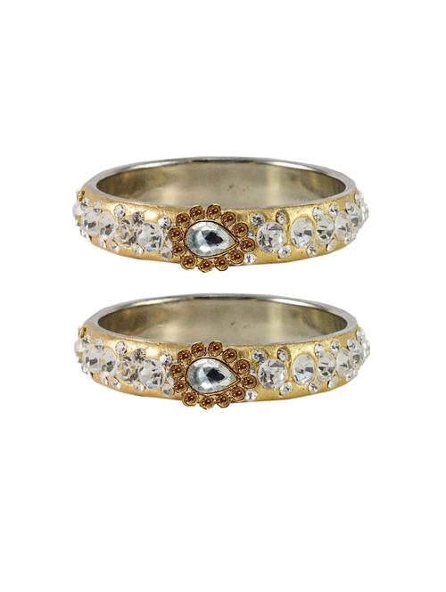 multi colored stone studded brass bangle with extra large size - 18770848 - Very Small Image - 1