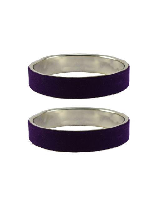 purple plain metal bangle with extra large size - 18771096 - Very Small Image - 1