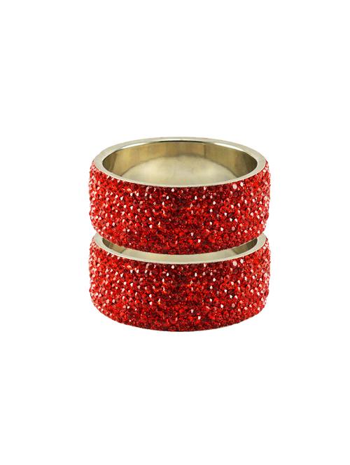 red stone stud brass bangle - 18771165 - Very Small Image - 1