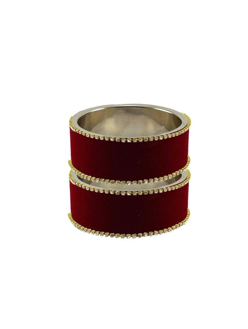maroon plain brass bangle - 18771177 - Very Small Image - 1