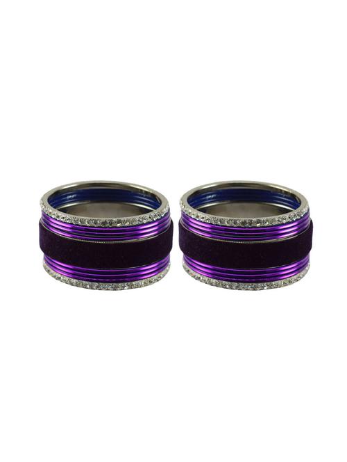 rani stone stud brass bangle set - 18771264 - Very Small Image - 1