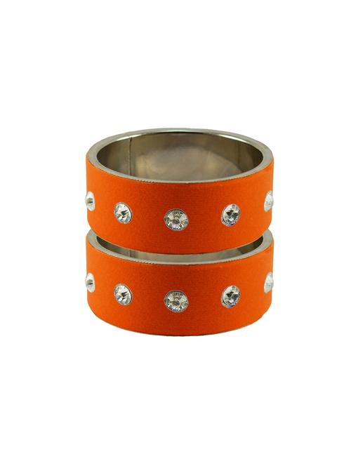 orange stone stud metal bangle - 18771273 - Very Small Image - 1