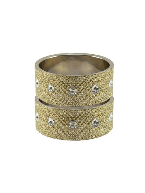 golden stone stud metal bangle - 18771276 - Very Small Image - 1