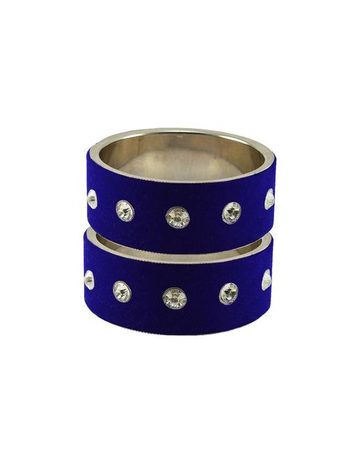 blue stone stud metal bangle - 18771279 - Very Small Image - 1