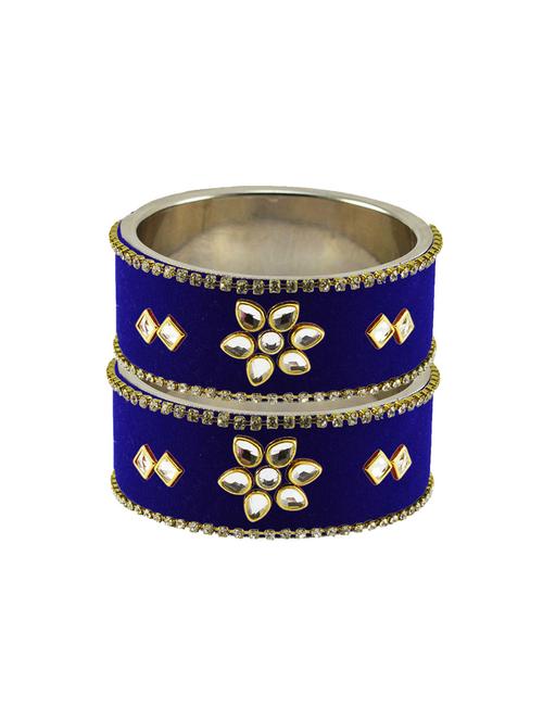 blue stone stud metal bangle - 18771366 - Very Small Image - 1