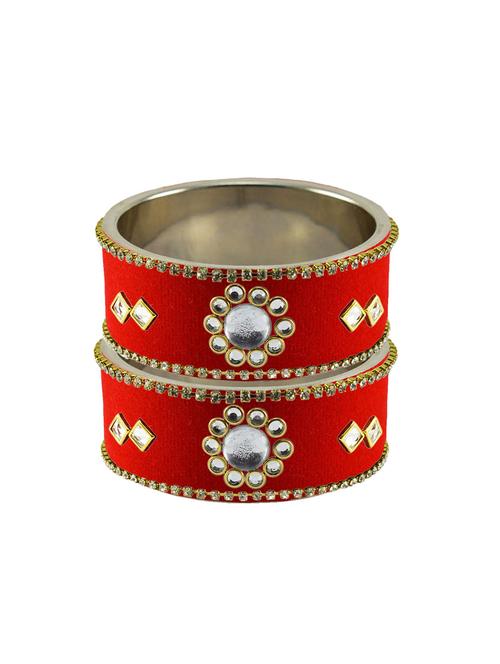 red stone stud metal bangle - 18771399 - Very Small Image - 1