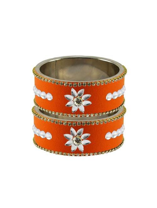 orange stone stud metal bangle - 18771407 - Very Small Image - 1