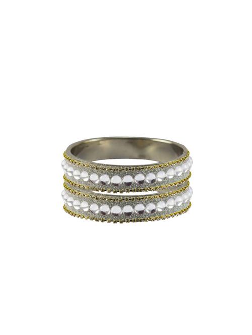 golden stone stud brass bangle with extra large size - 18771484 - Very Small Image - 1