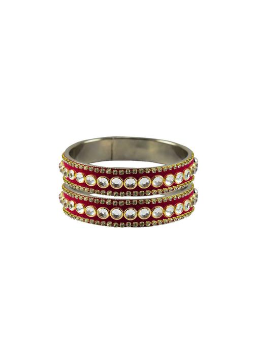 rani stone stud brass bangle with extra large size - 18771511 - Very Small Image - 1