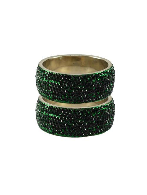 green stone stud brass bangle - 18771519 - Very Small Image - 1