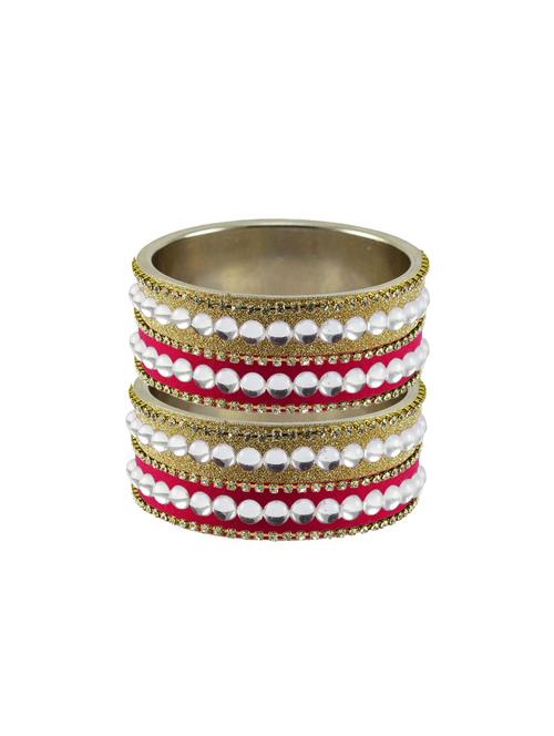 multi stone stud brass bangle - 18771531 - Very Small Image - 1