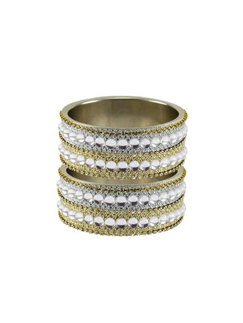 multi stone stud brass bangle - 18771539 - Very Small Image - 1