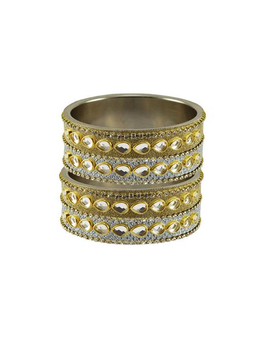 multi stone stud brass bangle - 18771584 - Very Small Image - 1
