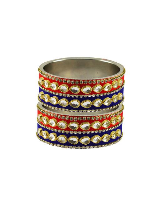 multi stone stud brass bangle - 18771591 - Very Small Image - 1