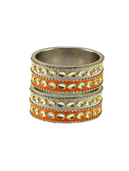 multi stone stud brass bangle - 18771596 - Very Small Image - 1
