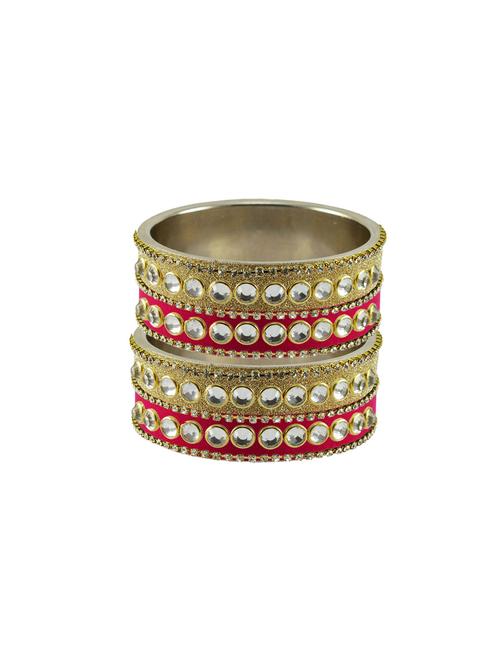 multi stone stud brass bangle - 18771600 - Very Small Image - 1