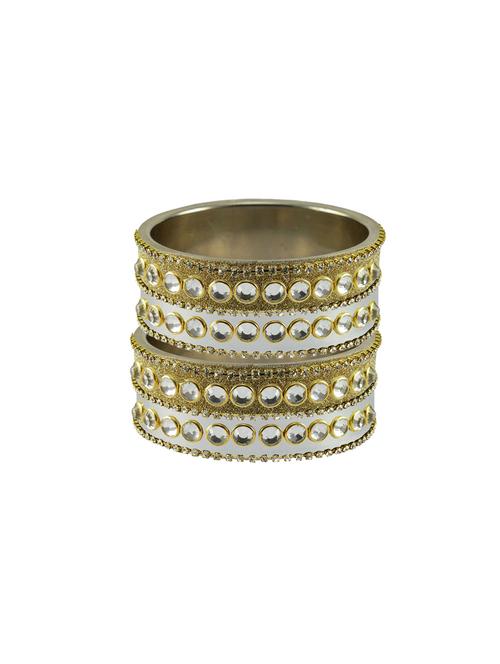 multi stone stud brass bangle - 18771603 - Very Small Image - 1