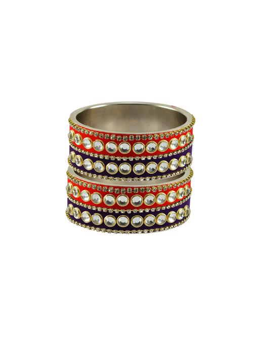 multi stone stud brass bangle - 18771613 - Very Small Image - 1