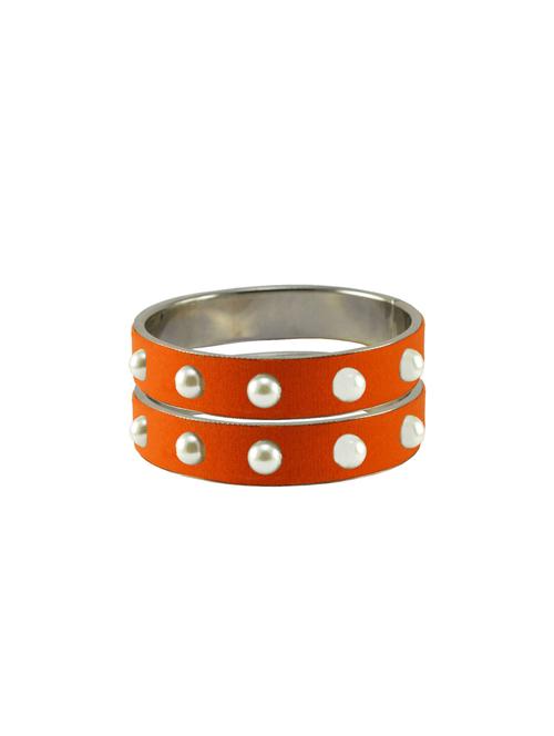 orange moti brass bangle with extra large size - 18771687 - Very Small Image - 1