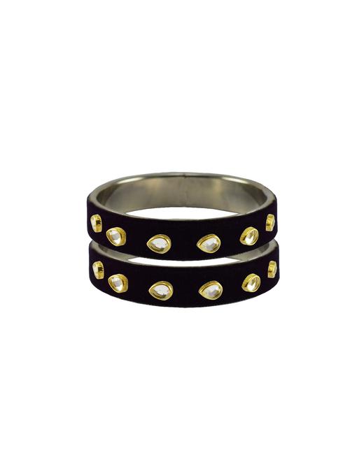 stone stud brass bangle - 18771744 - Very Small Image - 1