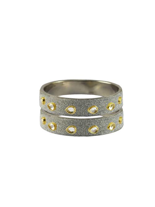 stone stud brass bangle - 18771749 - Very Small Image - 1