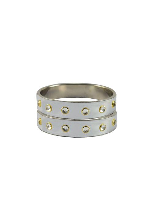 stone stud brass bangle - 18771762 - Very Small Image - 1