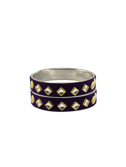 stone stud brass bangle - 18771767 - Very Small Image - 1