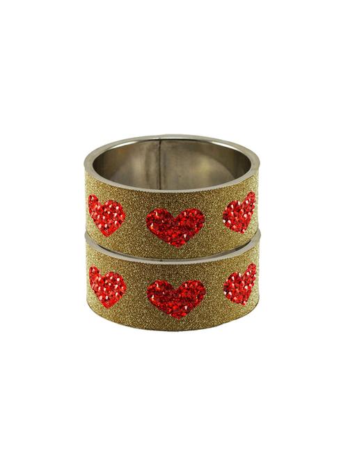 stone studded brass bangle - 18771844 - Very Small Image - 1