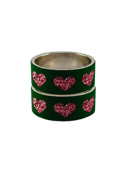 stone studded brass bangle - 18771862 - Very Small Image - 1