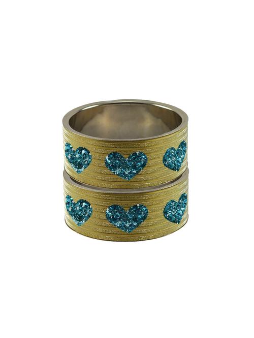 stone studded brass bangle - 18771888 - Very Small Image - 1
