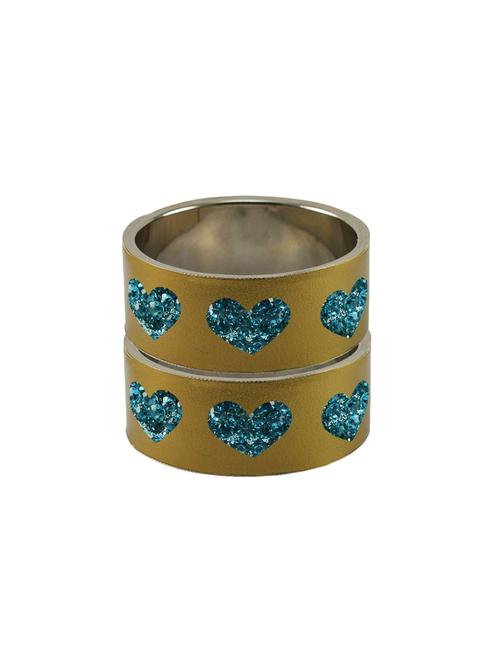 stone studded brass bangle - 18771889 - Very Small Image - 1