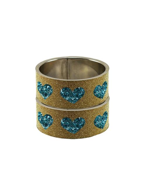 stone studded brass bangle - 18771891 - Very Small Image - 1