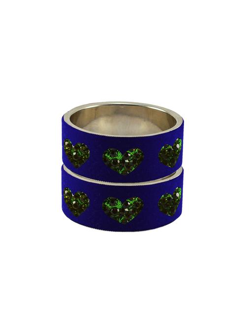 stone studded brass bangle - 18771914 - Very Small Image - 1