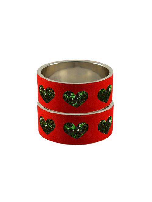 stone studded brass bangle - 18771915 - Very Small Image - 1
