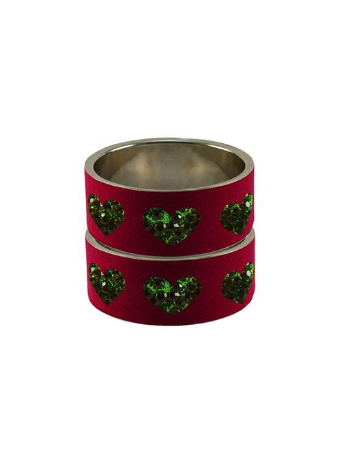 stone studded brass bangle - 18771916 - Very Small Image - 1