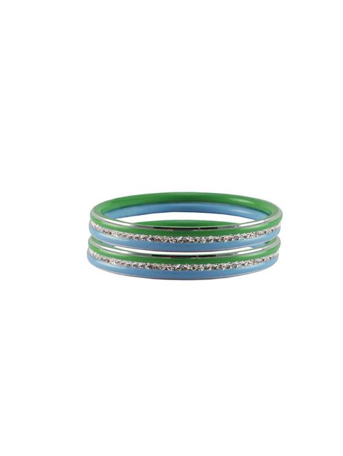 multi stone stud metal bangle - 18772004 - Very Small Image - 1