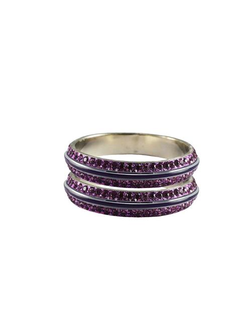 stone stud metal bangle with extra large size - 18772283 - Very Small Image - 1