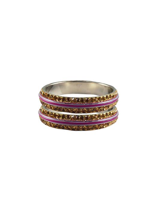 stone stud metal bangle with extra large size - 18772302 - Very Small Image - 1
