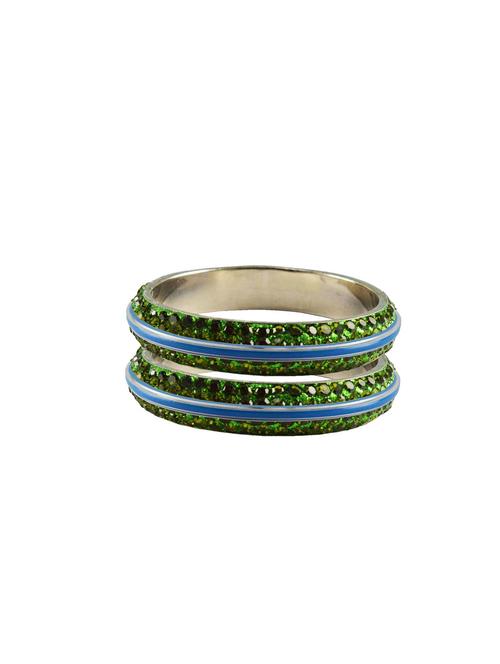 stone stud metal bangle with extra large size - 18772316 - Very Small Image - 1